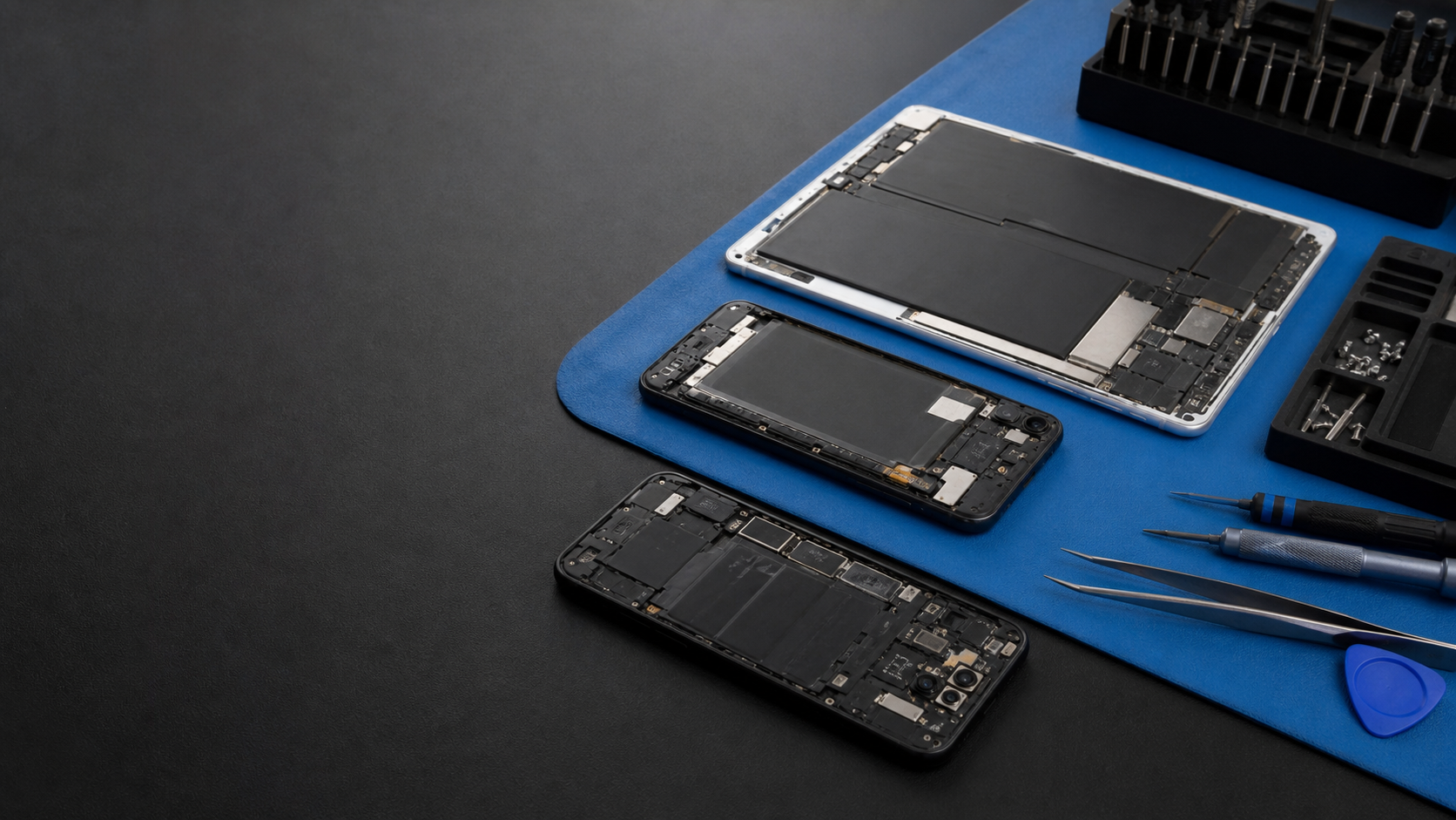 Professional device repair bench